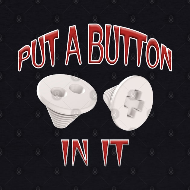 Put a Button In It - Trocar Button Red by Graveyard Gossip